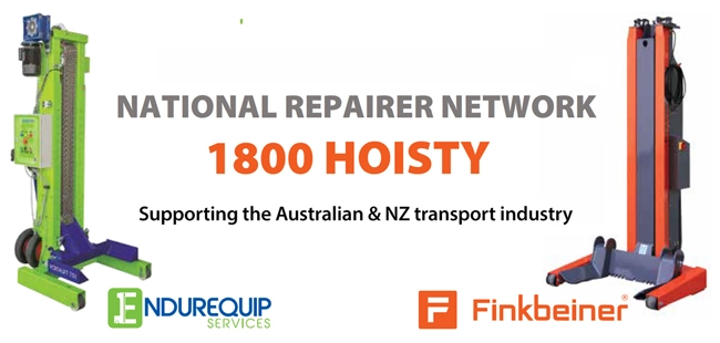 National Repairer Network supporting the Australian & NZ transport industry servicing Heavy Duty hoists, Endurequip and Finkbeiner Hoists.