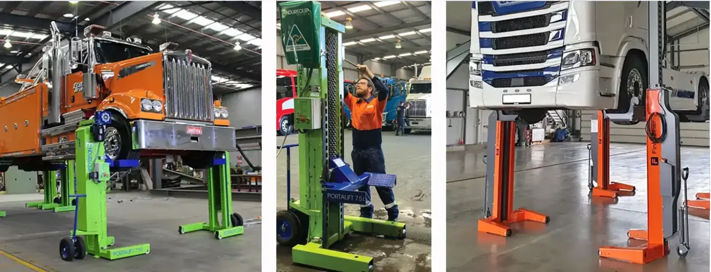 National Repairer Network for Authorised Repairers of heavy vehicle hoists Endurequip Portalifts & Finkbeiner OEM service and partsin Australia, NZ & PNG.